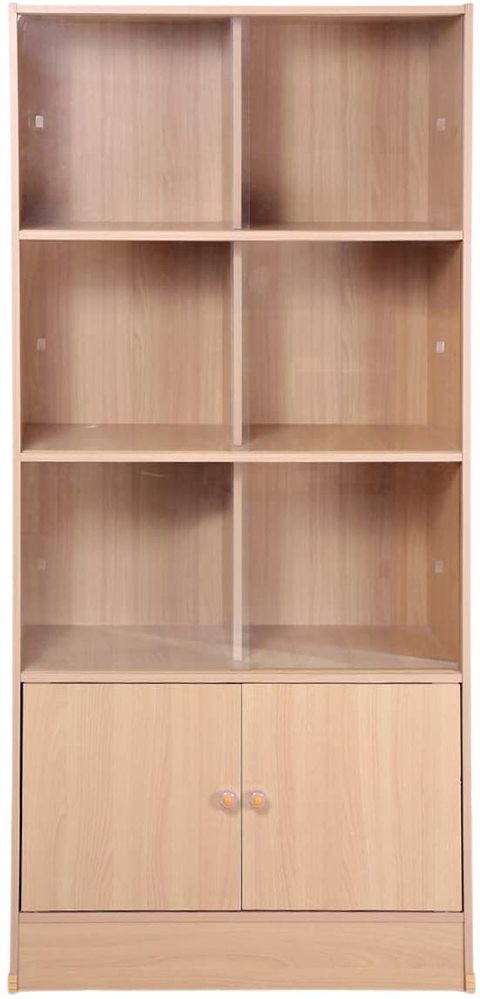 Generic Aft Wooden File Cabinet, Beige - L80 X D35 X H170 Cm