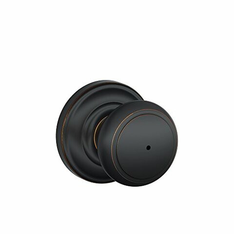 Schlage Lock Company Schlage Fa40And716/F40And716And Andover Privacy Knob, Andover Rose, Aged Bronze