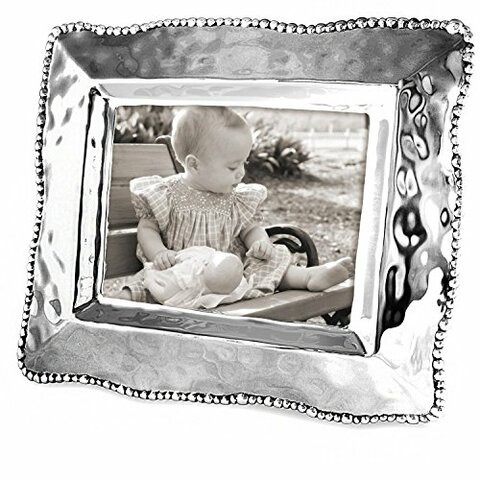 Beatriz Ball Organic Pearl Frame 8&quot; X 10&quot;, 43.18 X 22.22 X 2.54 Cm, Silver