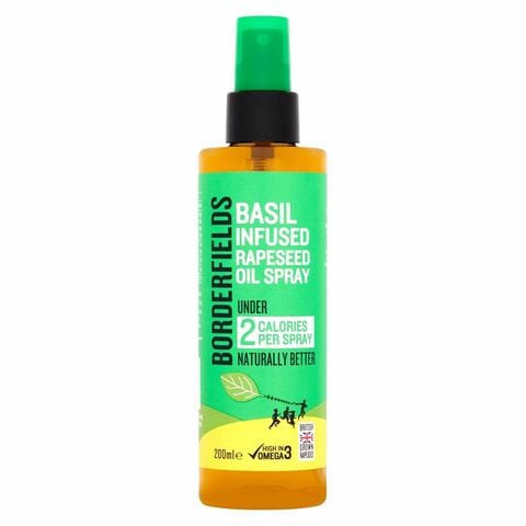 Borderfields Basil Infused Rapeseed Oil Spray 200ml