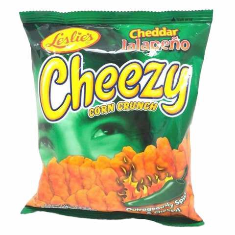 Leslies Cheddar Jalapeno Cheezy Corn Crunch 70g