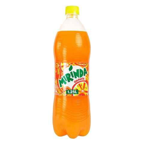 Mirinda Orange Carbonated Soft Drink Plastic Bottle 1.25 Liter