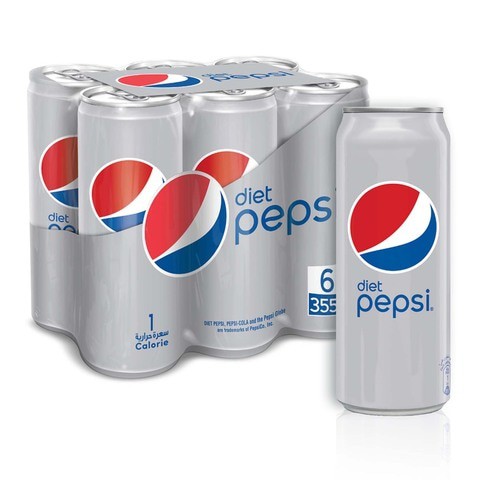 Diet Pepsi Carbonated Soft Drink Cans 330mlx6