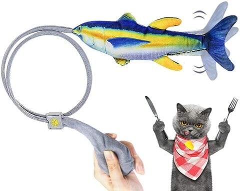 General Cats Fish Trigger Toy, Safe for Training Cats and Pets