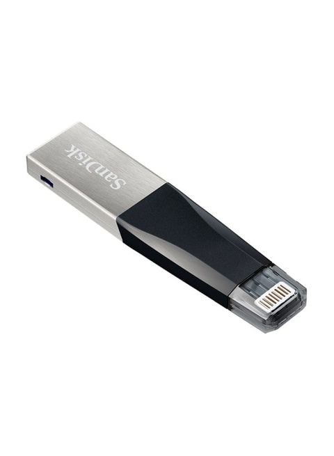 SanDisk iXpand Mini Flash Drive for iPhone and iPad 64GB, Black/Silver