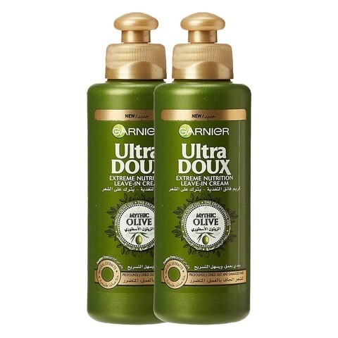 Garnier Ultra Doux Mythic Olive Extreme Nutrition Leave-In Cream 200 ml x Pack of 2 33%