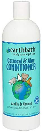 Petshopindragonmart Cat Conditioner Dog Conditioner Earthbath Oatmeal &amp; Aloe Conditioner Vanilla Almond 16Oz 472ml