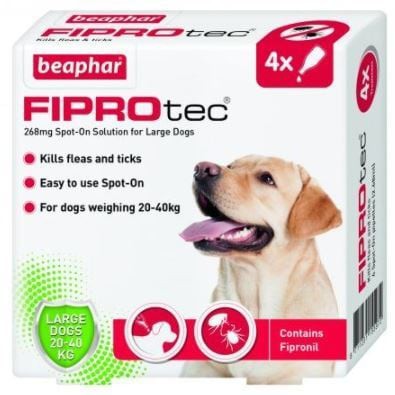 Beaphar Fiprotec for Large Dog - 4 Pipettes