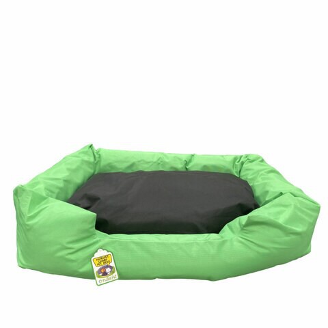 Nutrapet L-75Cm W-59Cm H-17Cm Lounger Bed Green &amp; Black M