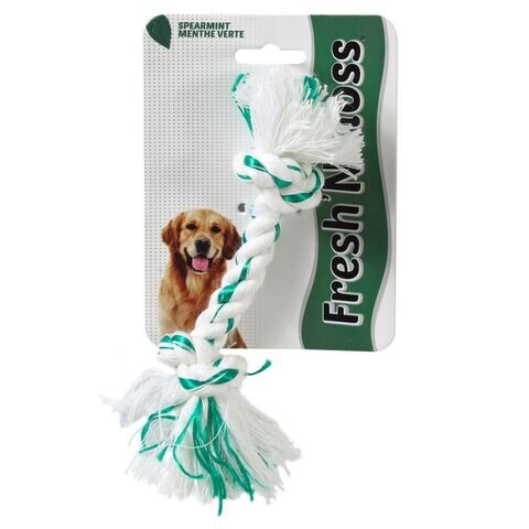 Petmate Fresh &#39;N Floss 2Knot Bone Extra-Small Spearmint