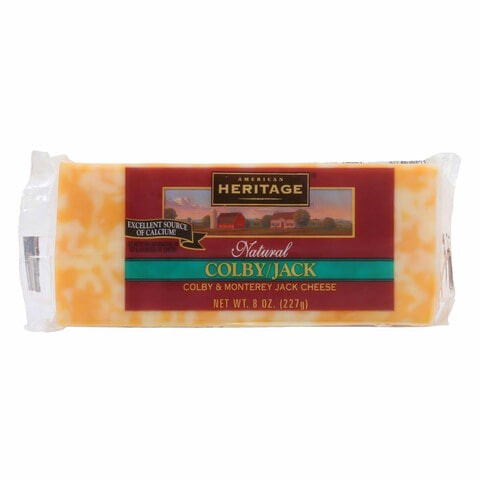 American Heritage Natural Colby and Monterey Jack Cheese 277g