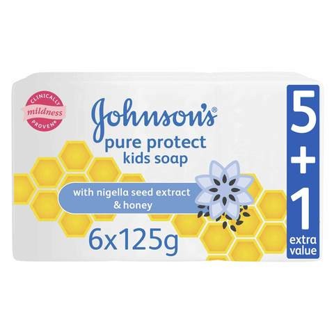 Johnson&#39;s Kids Kids Soap Pure Protect 125g x Pack of 6