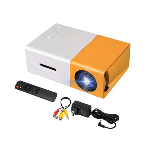 ALISSA-Mini Portable LED Projector Support 1080P 400 - 600 Lumens 320 x 240 Pixels Home Cinema.