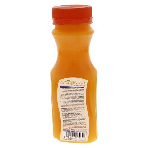 Al Rawabi Fresh And Natural Orange Carrot Juice 200ml