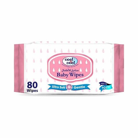 Cool & Cool Ultra Soft & Gentle Baby Wipes 80 Pieces x3