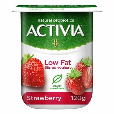 Activia Strawberry Low Fat Whipped Yoghurt 120g