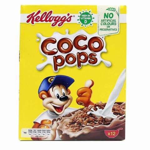 Kellogg's Jumbo Coco Pops Corn Cereal 375gm