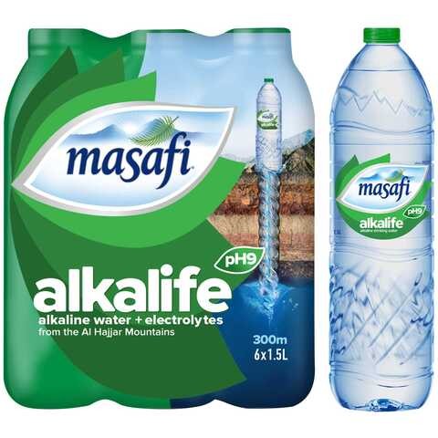 Masafi Alkaline Water 1.5 Liter x 6