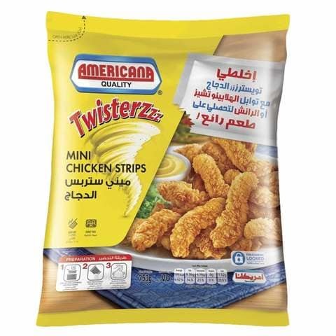 Americana Chicken Strips Twister 750gm