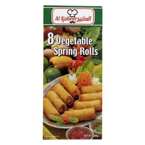 Al Kabeer 8 Vegetable Spring Rolls 280gm