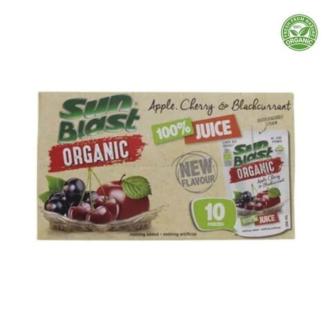 SUNBLAST ORGANIC APPLE CHERY200MX10