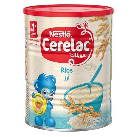 Nestle Cerelac from 6 months rice can 400 gm