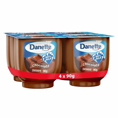 Danette Milk Chocolate 90 g × 4