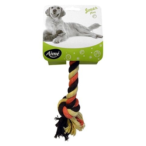 Multicolored animal rope toy 20 cm