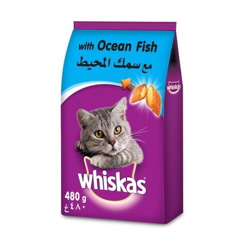 Whiskas Ocean Fish Food For Dry Cats 480gm