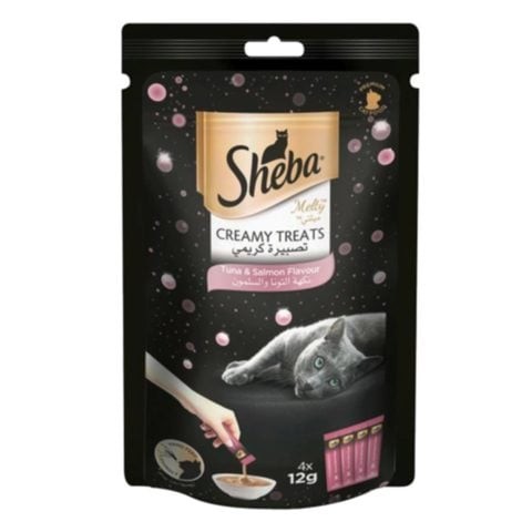 Sheba Melty Tuna And Salmon Cream Flavor 48gm