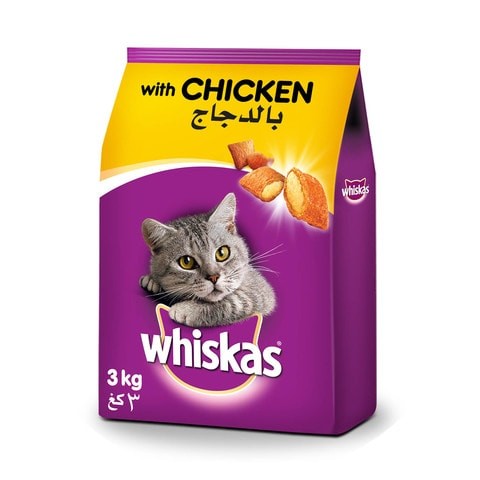 Whiskas dry food for cats with chicken 3 kg