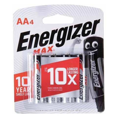 Energizer Max Alkaline E91Bp 4 AA Battery