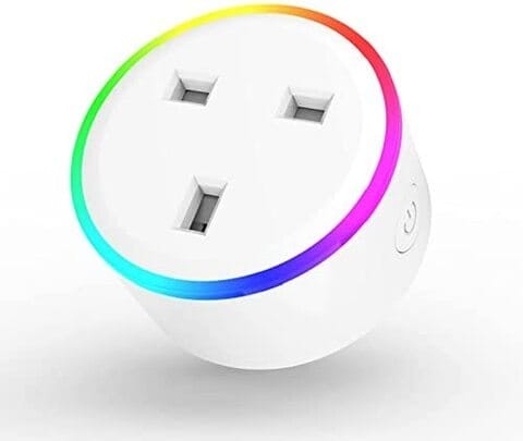 XLT WiFi Smart Plug Smart Socket Tuya Smart Life App Timing UK 10A with Night Light Compatible Google Home Mini Alexa No Hub Required