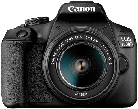 Canon EOS 2000 DSLR Camera With EF-S 18-55mm F/3.5-5.6 IS II Lens 24.1 MP Built-in Wi-Fi & NFC