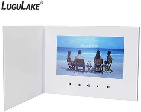 Logo Lake 7 Inch LCD Digital Video Card Birthday Anniversary Video Photo Frame