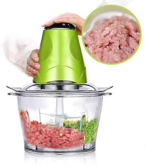 Electric food chopper meat grinder with free glass bowl for vegetables, fruits and nuts