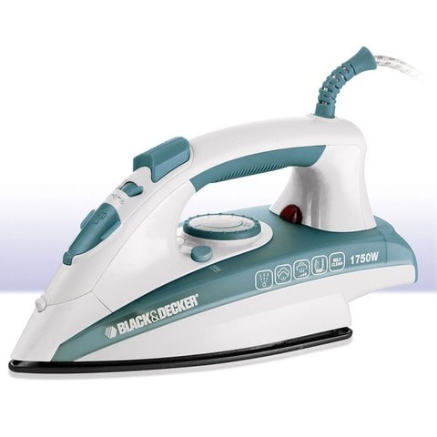 Black & Decker 1750W Vertical Steam Iron with Self-Cleaning Function - X1600/B5