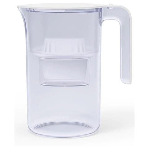 Xiaomi Mi Mijia Drinking Water / Disinfection Filter Kettle Jug with High Performance Activated Carbon and Ion Exchange Resin - 3 Liters (2 Filtered / 1 Not Filtered) - Plastic - White