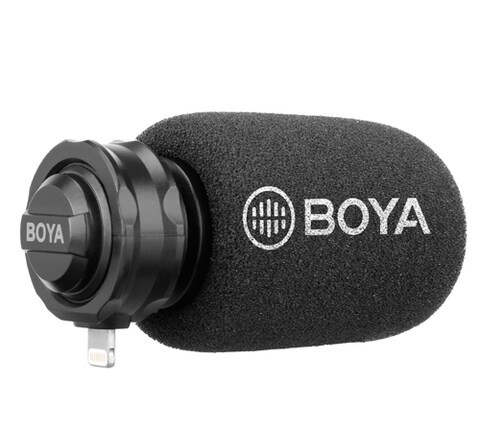 Boya Digital Stereo Microphone MFi Certified Great Sound For iOS Devices Recording iPhone iPad Touch - BY-DM200<br />