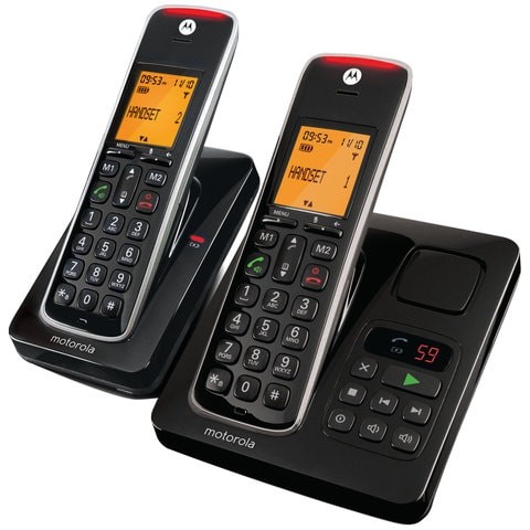 Motorola Cordless Telephone Twin CD212 Black