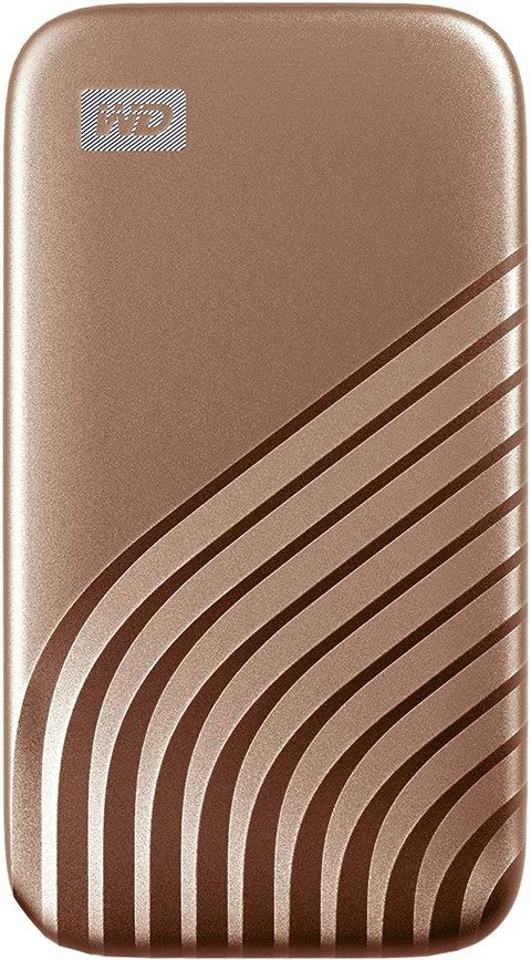 Western Digital My Passport 1 TB Portable External Hard Drive, Gold, 1050 MB/s Capacity - WDBAGF0010BGD -WESN