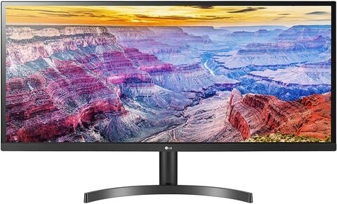 LG 34 Inch Full HD Monitor 21:9 Ultra Wide, IPS Technology, Black - 34WL500-B