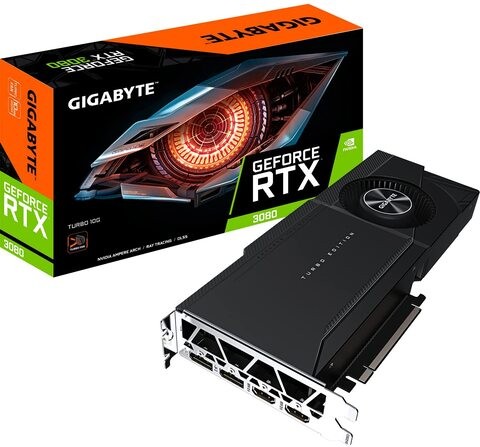 Gigabyte GV-N3080TURBO-10GD GeForce RTX 3080 Turbo 10G rev 2.0 LHR, 10GB GDDR6X,