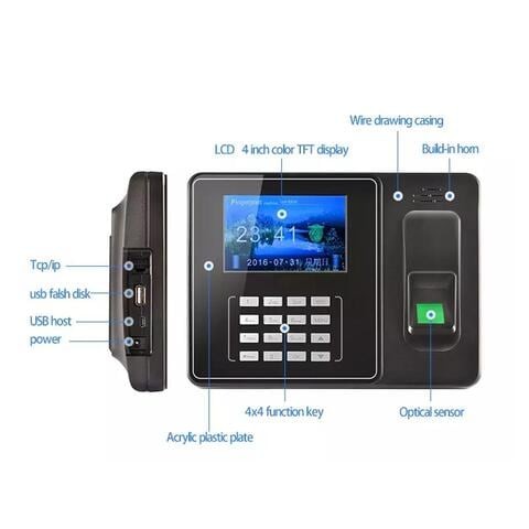 Crony Witeasy A9 large color screen TCP IP WIFI based fingerprint biometric time attendance system free sdk