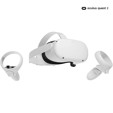 Oculus Quest 2-in-1 Virtual Reality Headset, 256 GB, White.