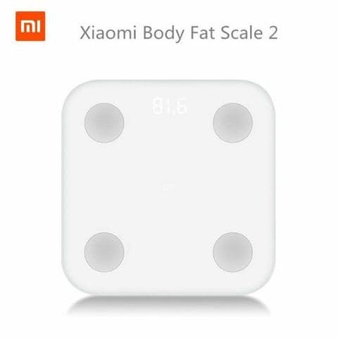 Xiaomi Mi 2BT 5.0 Smart Body Balance Test App and Test App Hidden LED Screen Digital Fitness Scale, White