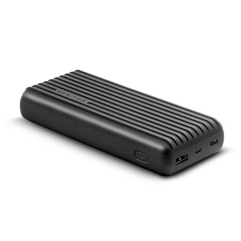 Promate - Titan-20C 20000MAH Type-C Portable Electric Bank, 3.1a Ins Dual USB Fast Charging Black