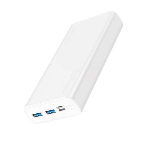 Bolt 20 Fast Slim Portable Charger With Dual USB Ports 2 Promate - White