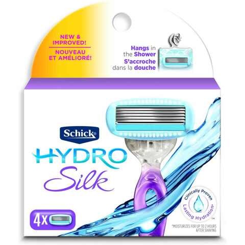 Shake Hydro Silk Curve Sensing 5 Blades Set, Pack of 4 , Purple