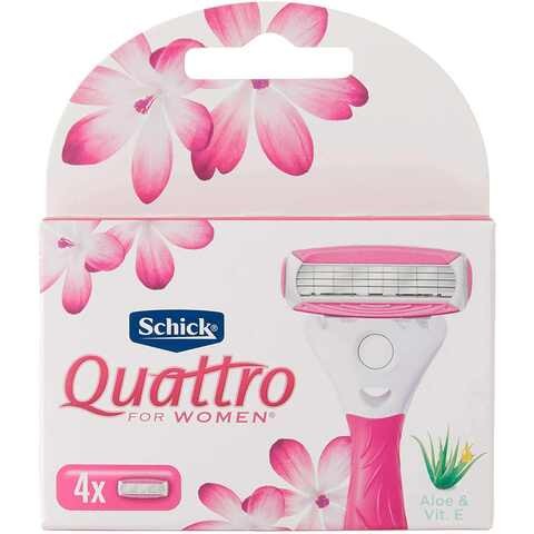 SCHICK RAZ QUATTRO WOMEN BLADE 4'S